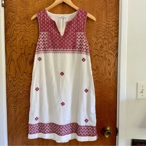 Madewell Stitchmosaic Embroidered Dress